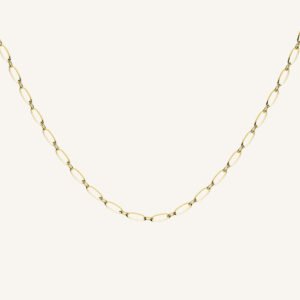 Rosefield Oval ketting – goudkleurig / zilverkleurig – productfoto 1