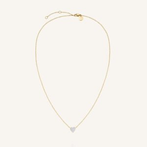 Rosefield Pavé Heart ketting – goudkleurig / zilverkleurig – productfoto 1