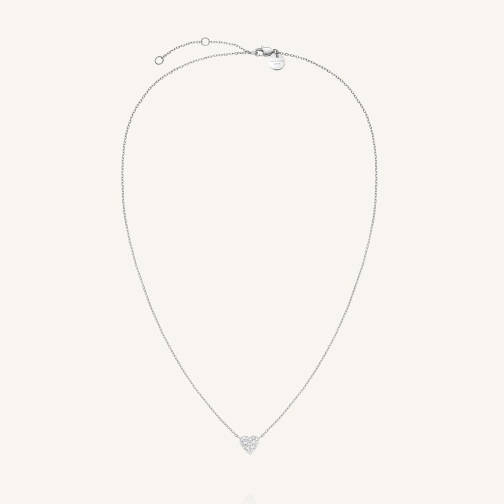 Rosefield Pavé Heart ketting – goudkleurig / zilverkleurig – productfoto 2
