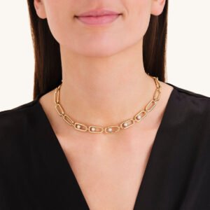 Rosefield Pearl Link ketting – goudkleurig – productfoto 2