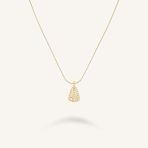 Rosefield Pave Striped ketting – goudkleurig / zilverkleurig – productfoto 1