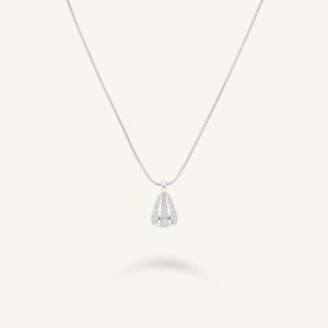 Rosefield Pave Striped ketting – goudkleurig / zilverkleurig – productfoto 2