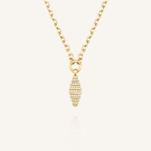 Rosefield Striped Pendant – goudkleurig – productfoto 1