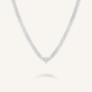 Rosefield Crystal Snake ketting – goudkleurig / zilverkleurig – productfoto 2
