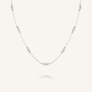 Rosefield Triple Stones ketting – goudkleurig / zilverkleurig – productfoto 2