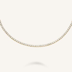 Rosefield Tennis ketting – goudkleurig – productfoto 1