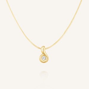 Rosefield Flow Pendant ketting – goudkleurig – productfoto 1