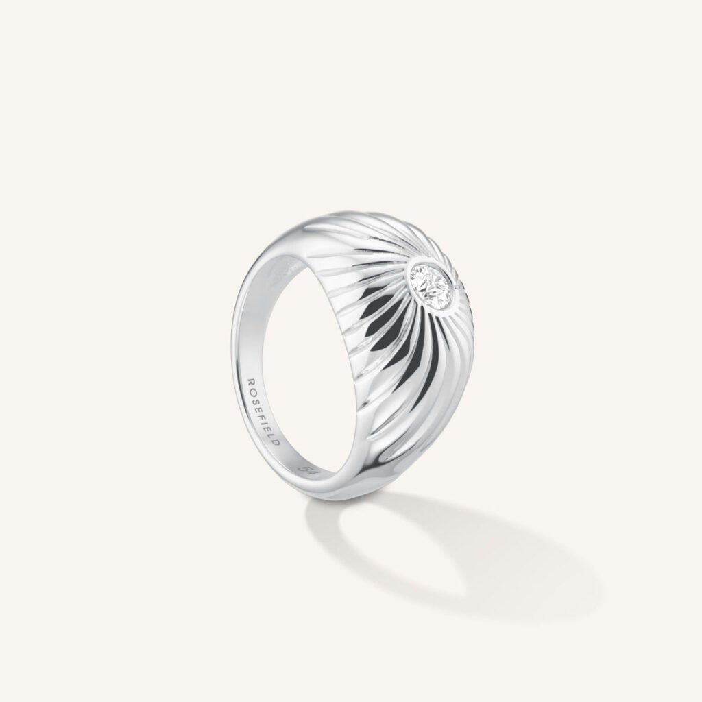 Rosefield Solitaire ring – goudkleurig / zilverkleurig – productfoto 2