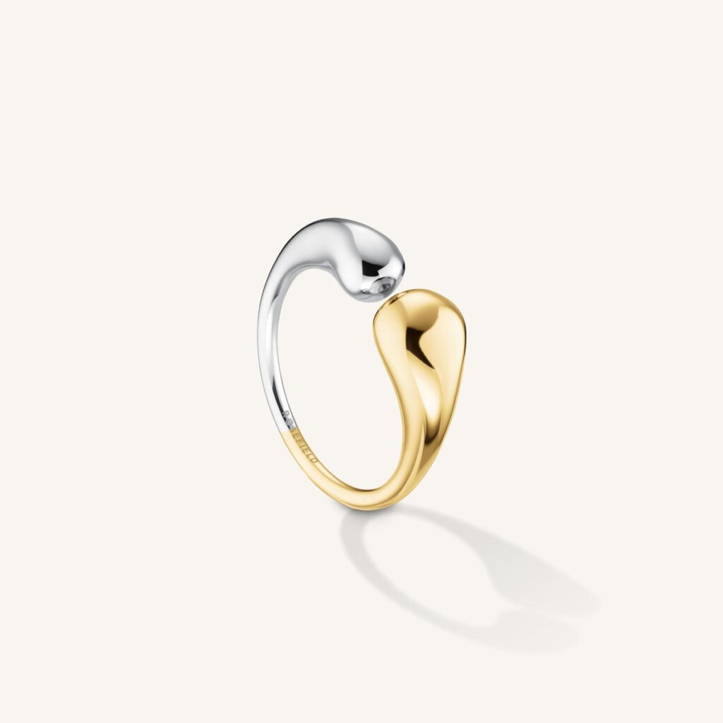 Rosefield Duotone ring – bicolor / goudkleurig / zilverkleurig – productfoto 1