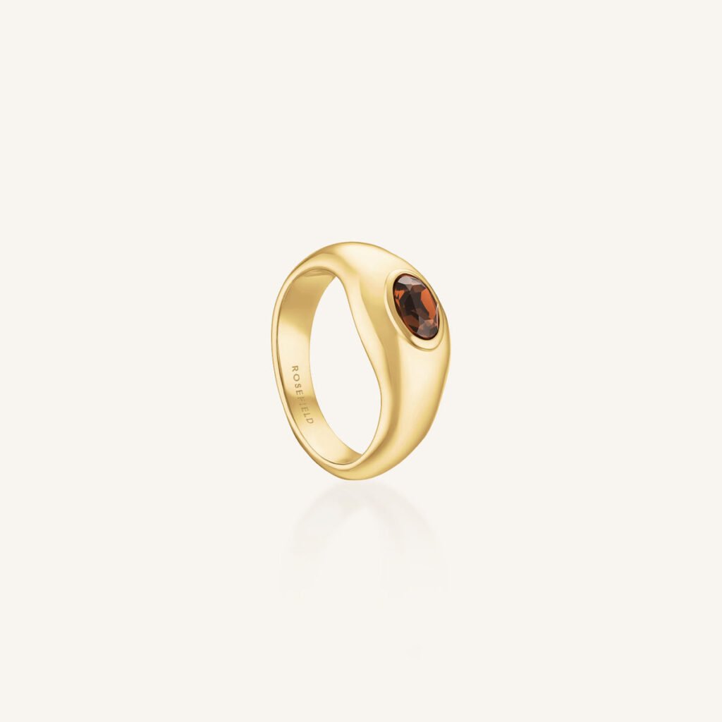 Rosefield Molten Brown ring – bruin / goudkleurig – productfoto 1