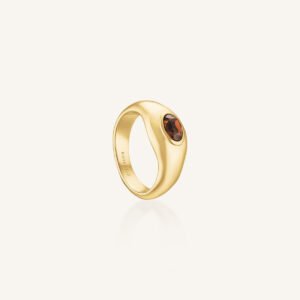 Rosefield Molten Brown ring – bruin / goudkleurig – productfoto 1