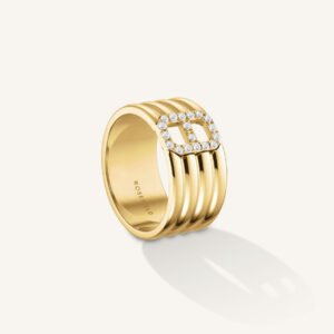 Rosefield Fine Octagon ring – goudkleurig – productfoto 1