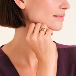 Rosefield Fine Octagon ring – goudkleurig – productfoto 2