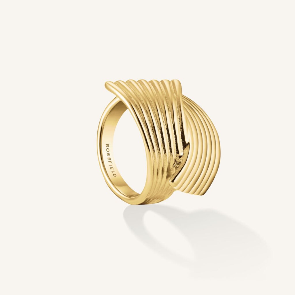 Rosefield Simple Knot ring – goudkleurig – productfoto 1