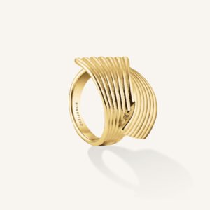 Rosefield Simple Knot ring – goudkleurig – productfoto 1