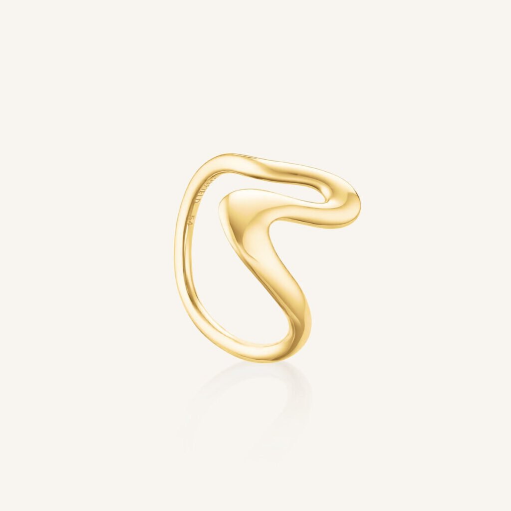 Rosefield Wave ring – goudkleurig / zilverkleurig – productfoto 1