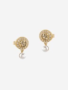 GUESS Tiny Pearly damesoorbellen goudkleurig – JUBE05517JWYGT-U – productfoto 2