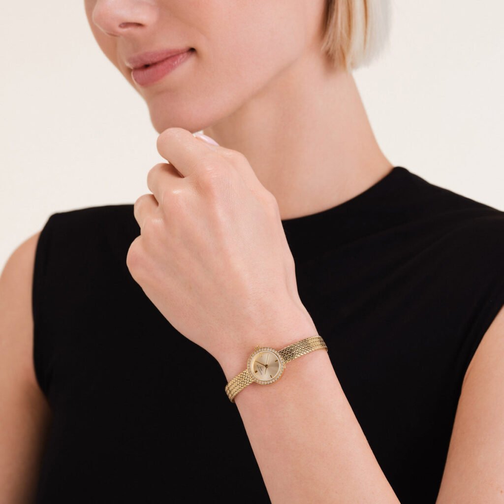 Rosefield Mini Small Edit horloge – champagne / goudkleurig – productfoto 2