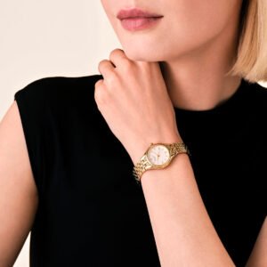 Rosefield Muse horloge – goudkleurig – productfoto 2