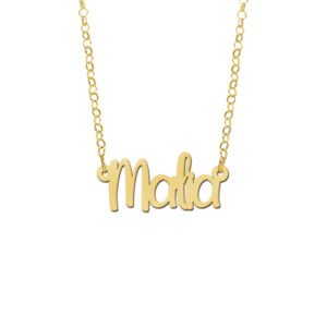 Gouden naamketting Malia GNK77 – foto 1