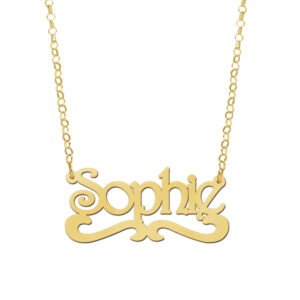 Vergulde naamketting Sophie VNK27 – foto 2