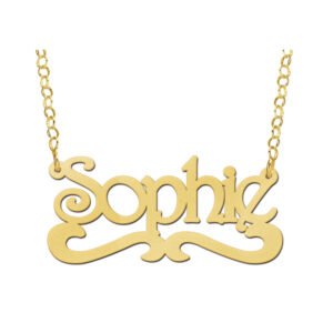 Vergulde naamketting Sophie VNK27 – foto 1