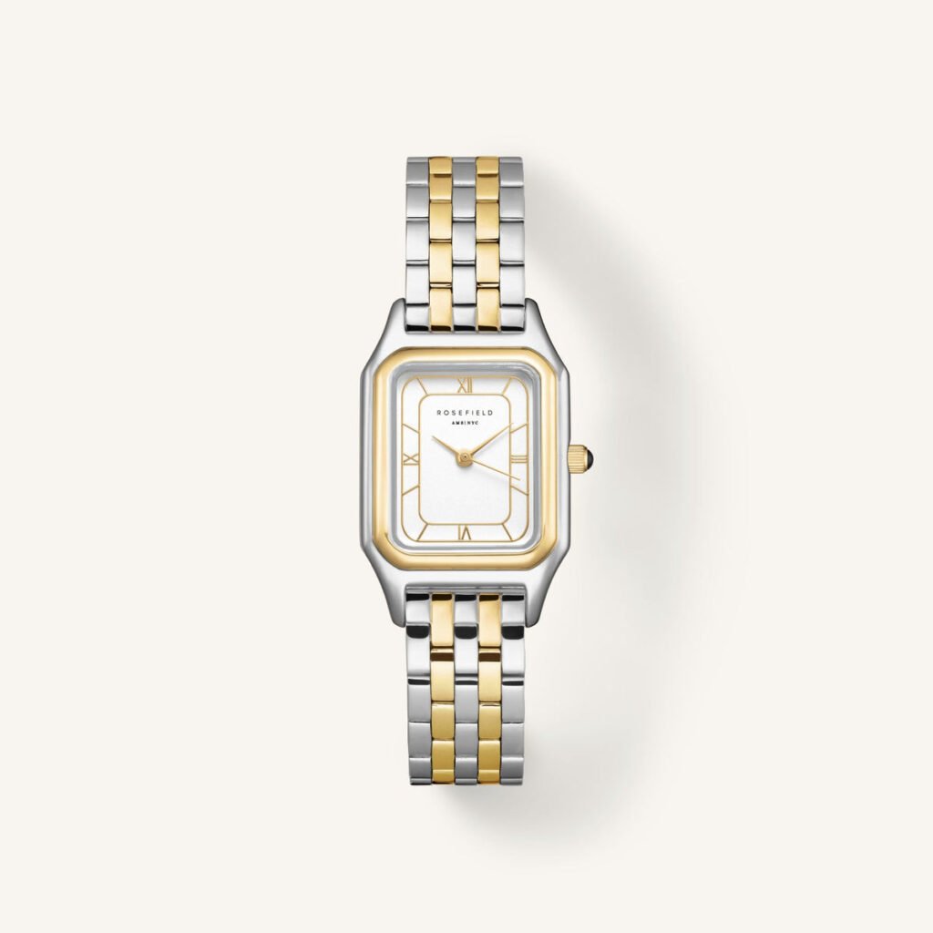 Rosefield Ivy White Duotone horloge – bicolor – productfoto 1