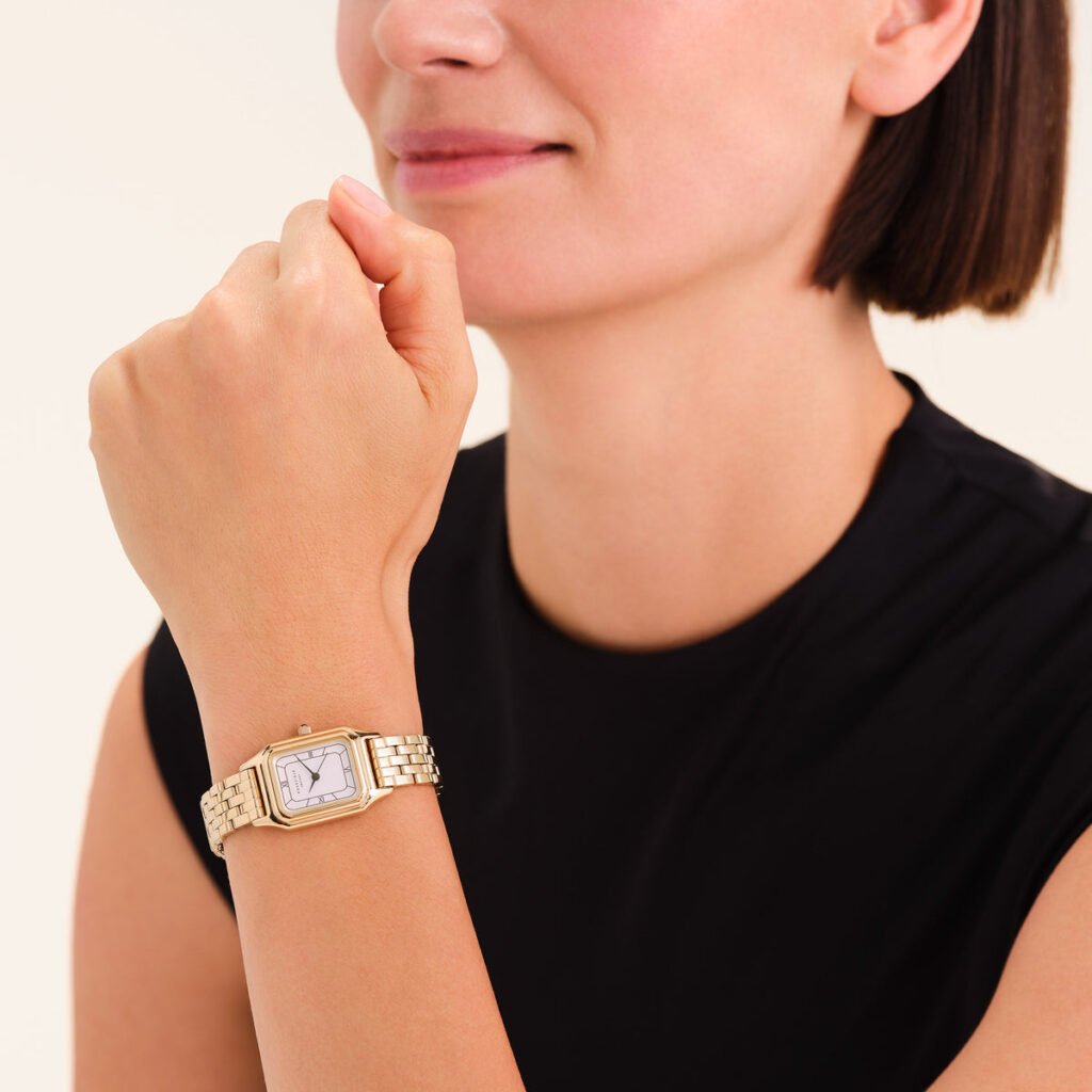 Rosefield Ivy horloge – goudkleurig – productfoto 2