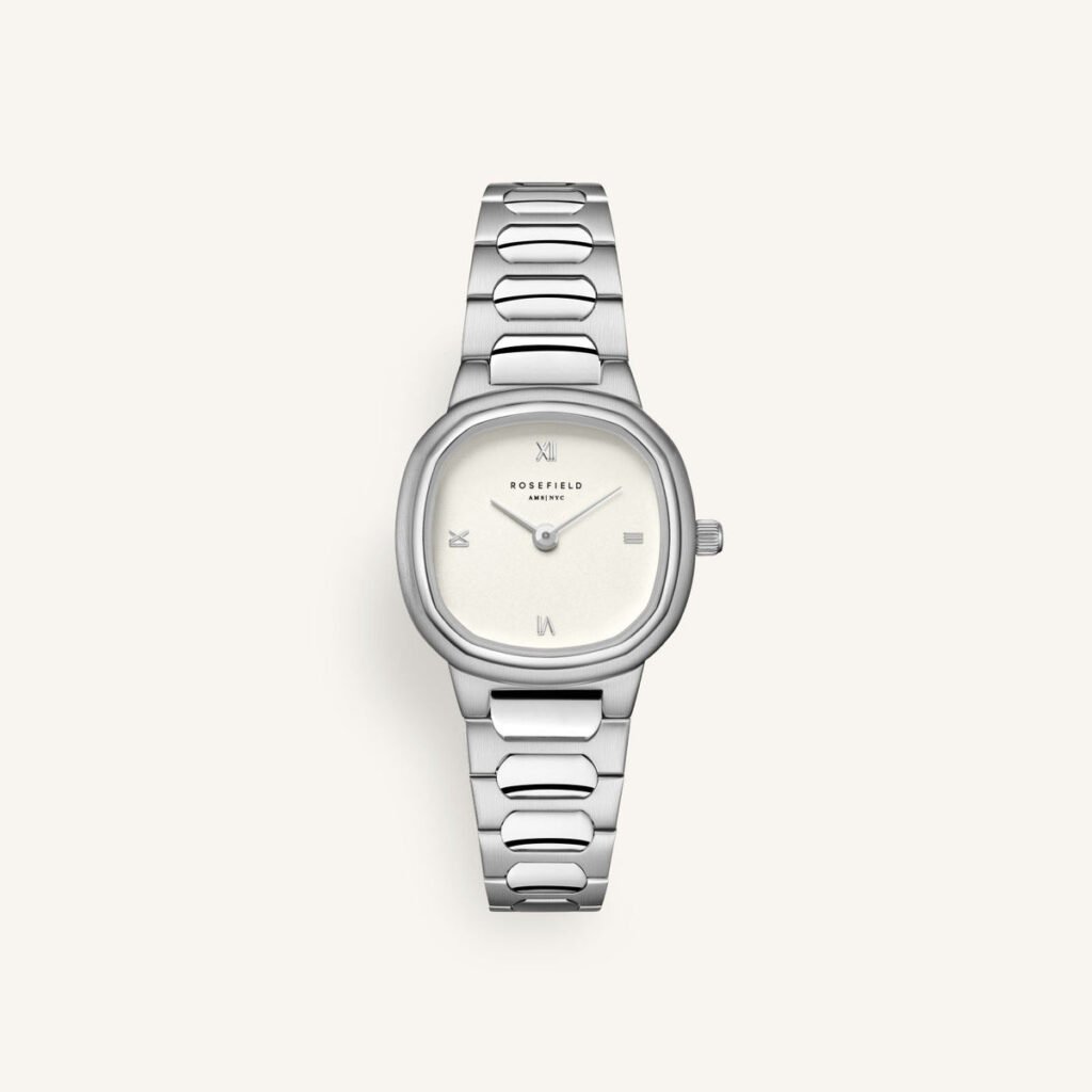 Rosefield Gaia XS horloge – zilverkleurig – productfoto 1