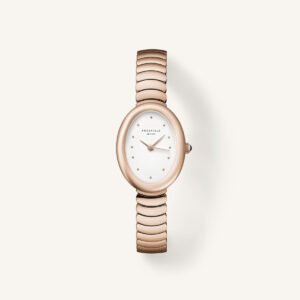Rosefield Ovale Rose horloge – roségoudkleurig – productfoto 1