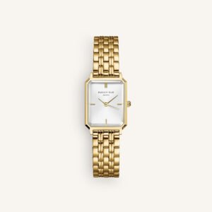 Rosefield Octagon XS horloge – goudkleurig – productfoto 1