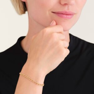 Rosefield Link armband – 14 karaat goud | FBFBG-F194 – productfoto