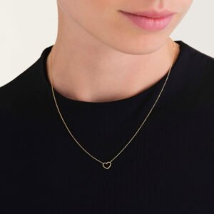 Rosefield Heart ketting – 14 karaat goud | FNHNG-F158 – productfoto