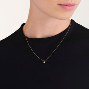 Rosefield Lock ketting – 14 karaat goud – productfoto 2