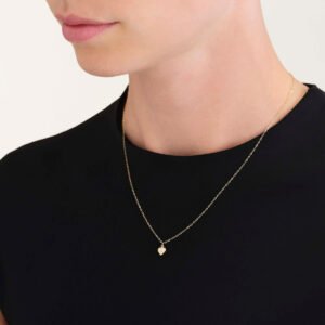 Rosefield Heart Charm ketting – 14 karaat goud – productfoto 2