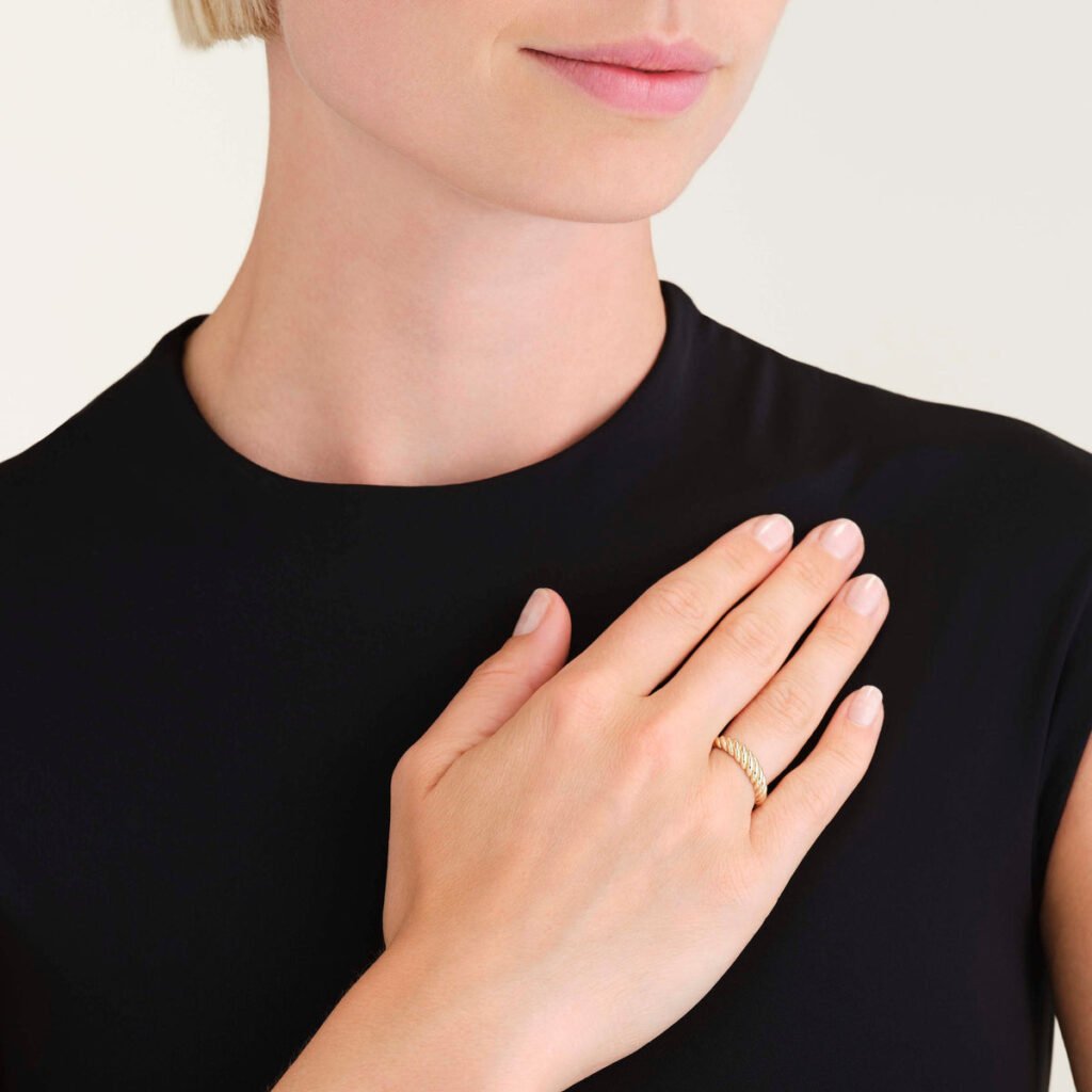 Rosefield Croissant ring – 14 karaat goud | FRDC47G-F265 – productfoto