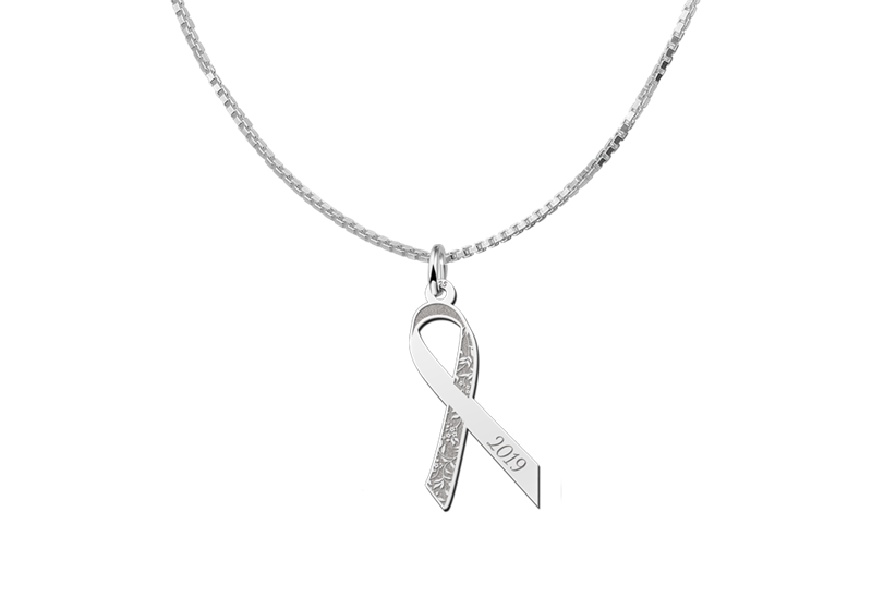 Pink Ribbon hanger met bloemen — afbeelding 2