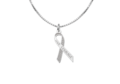 Pink Ribbon hanger met gravure — afbeelding 2