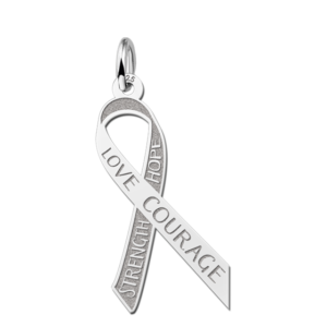 Pink Ribbon hanger met gravure — afbeelding 1