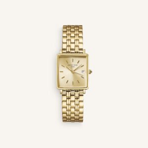 Rosefield Boxy XS Champagne horloge – champagne / goudkleurig – productfoto 1