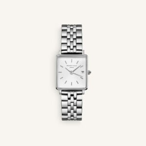 Rosefield Boxy XS horloge – zilverkleurig – productfoto 1