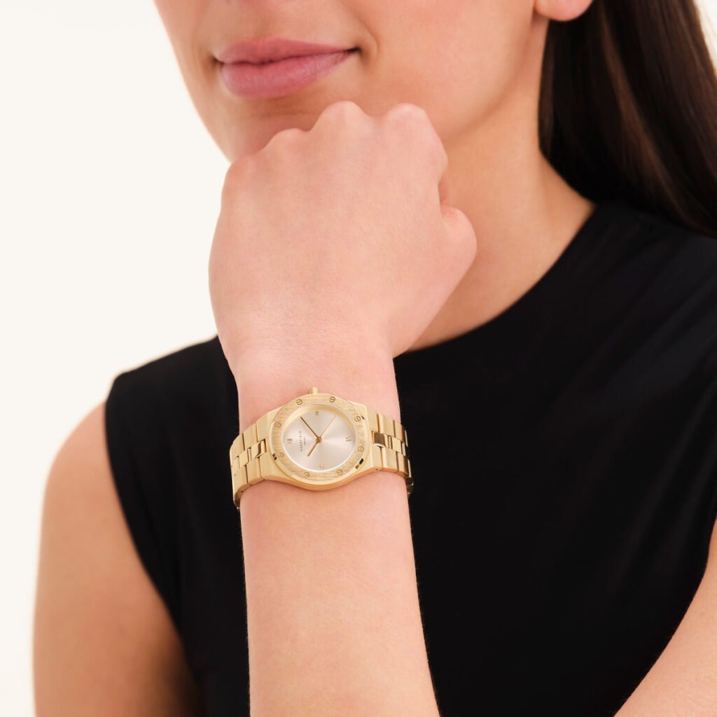 Rosefield Rose horloge – goudkleurig – productfoto 2