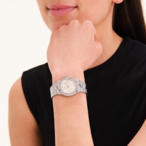 Rosefield Rose horloge – zilverkleurig – productfoto 2