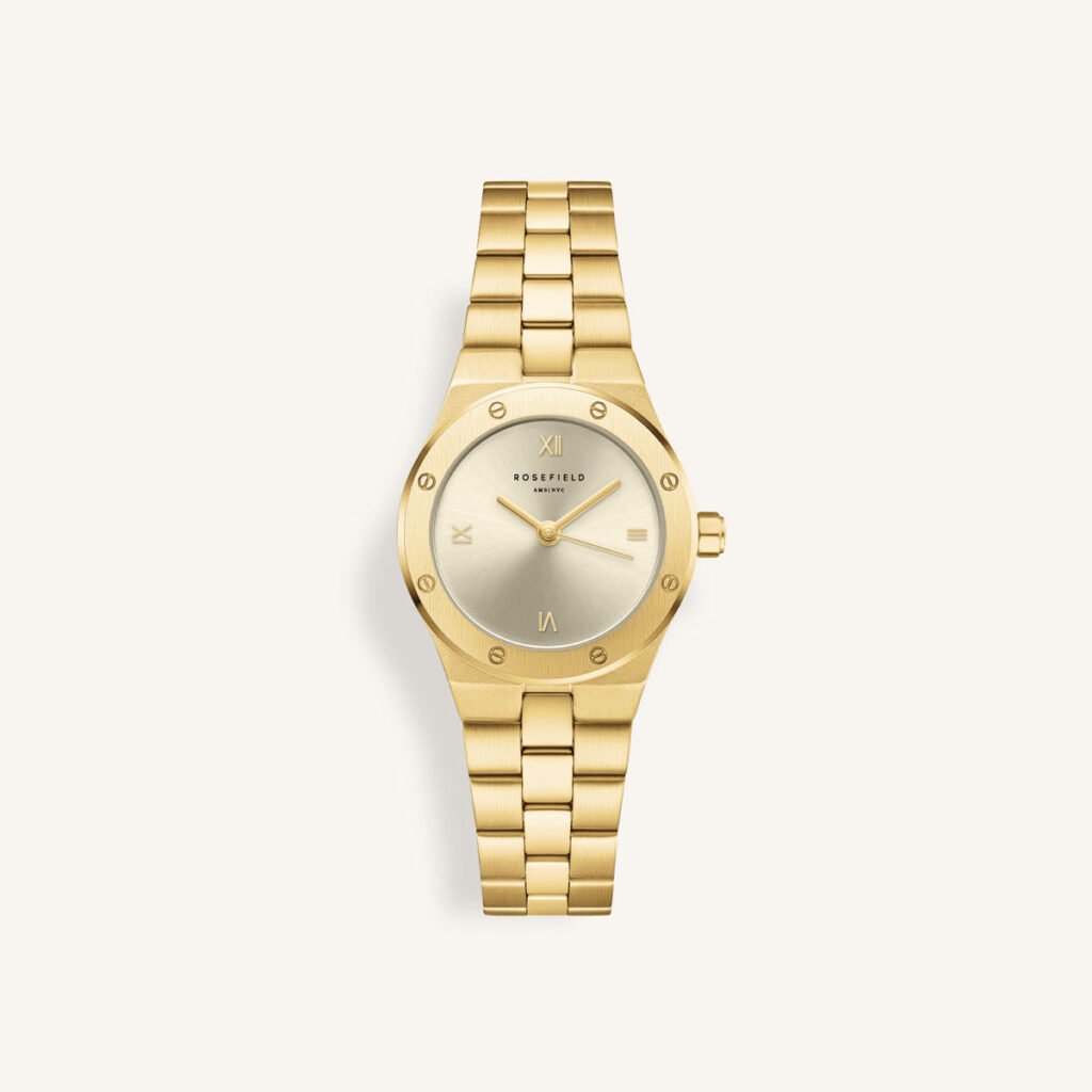 Rosefield Rose XS horloge – goudkleurig – productfoto 1
