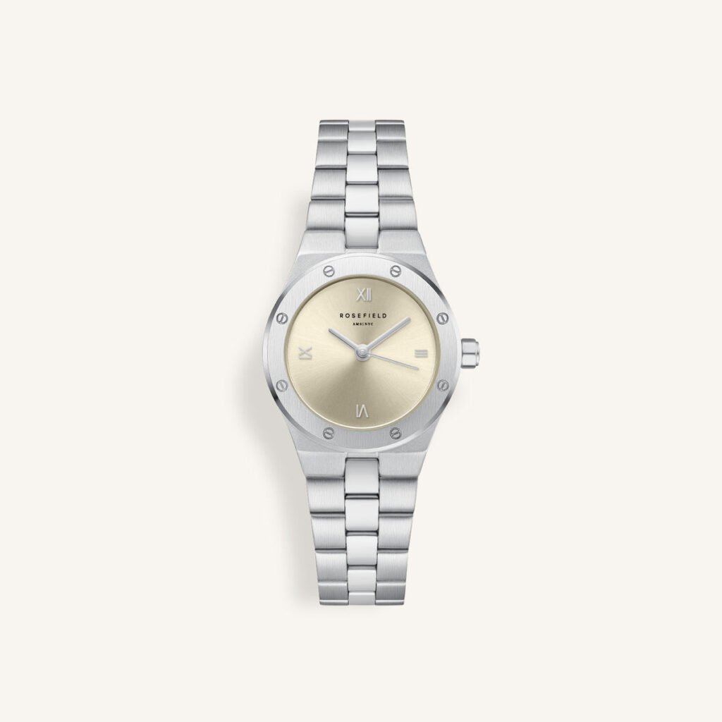 Rosefield Rose XS horloge – zilverkleurig – productfoto 1