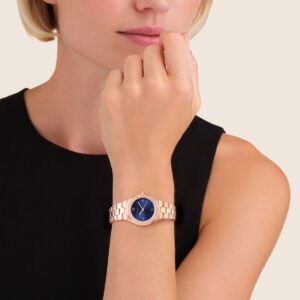 Rosefield Rose XS Navy horloge – roségoudkleurig – productfoto 2