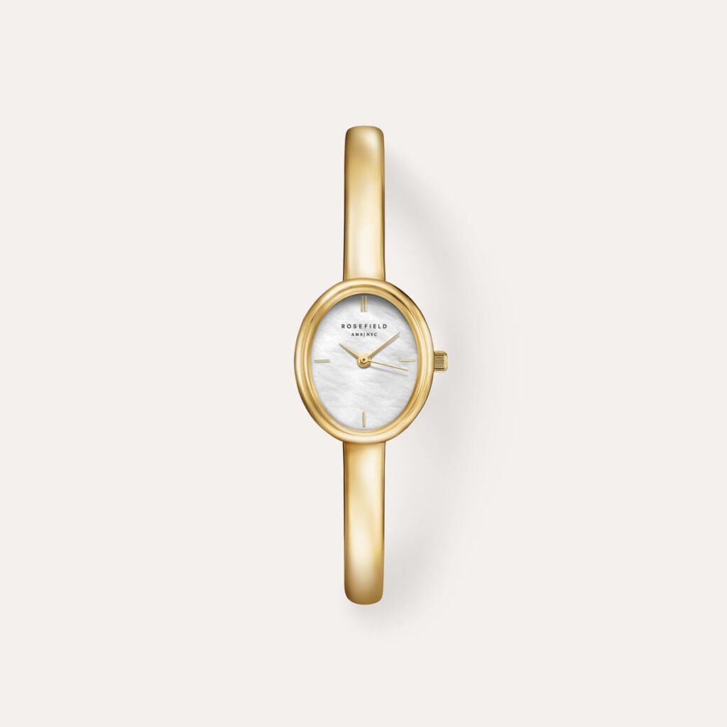 Rosefield Bangle S horloge – goudkleurig – productfoto 1