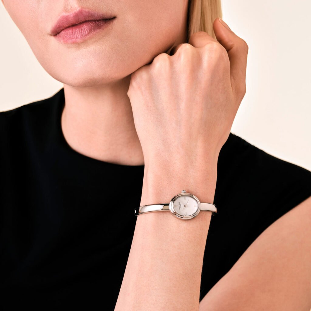 Rosefield Bangle S horloge – zilverkleurig – productfoto 2