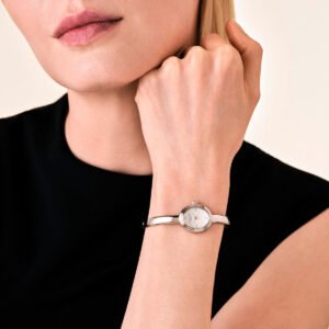 Rosefield Bangle S horloge – zilverkleurig – productfoto 2