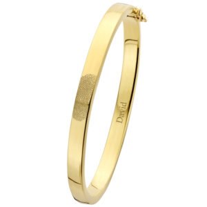 Names4ever GSA02 gouden slavenarmband met zilveren kern, 6 mm